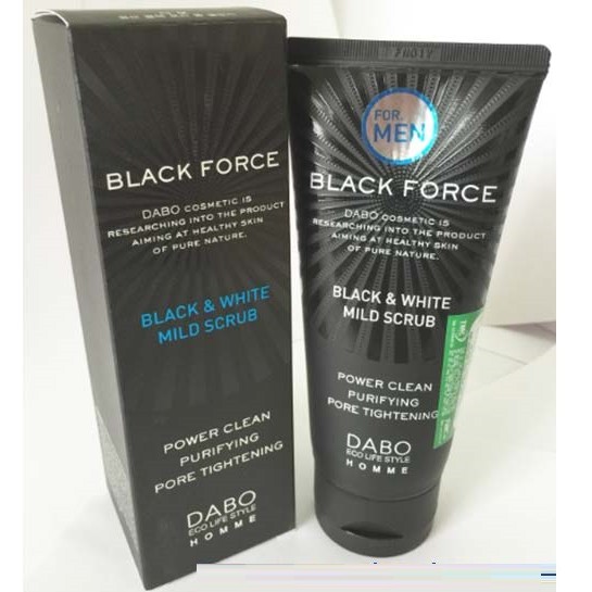Sữa Rửa Mặt Cho Nam Sạch Nhờn Dành Cho Da Mụn DABO Black Force – FOR MEN