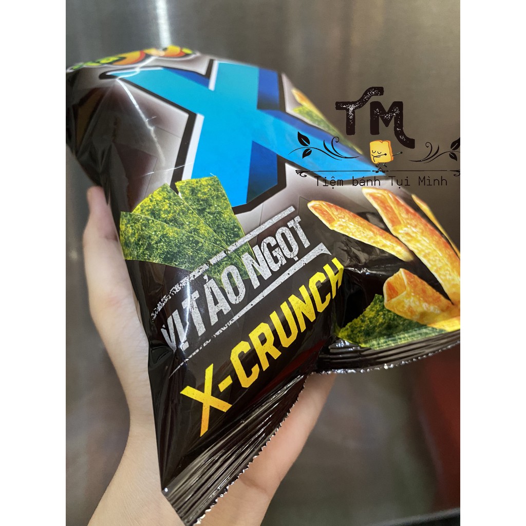 Bánh Snack X - Crunch khoai tây vị tảo ngọt 30g, đô ăn vặt
