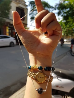 Bộ trang sức thạch anh tóc đen