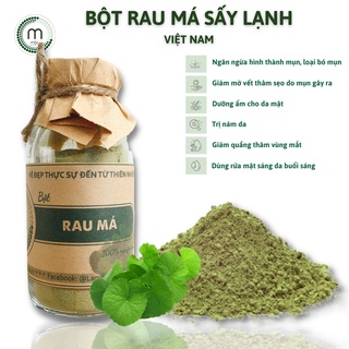 Mask bột rau má hữu cơ sấy lạnh MỘC - ngăn ngừa mụn, chống lão hóa, bảo vệ, tái tạo và làm sáng da chai 100/200ml