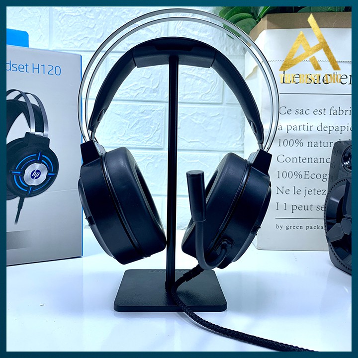 Tai Nghe Máy Tính Có Mic Gaming Led Rgb Headphone Chụp Tai HP H120G Tai Nghe Laptop Nghe Nhạc Chơi Game Có Dây