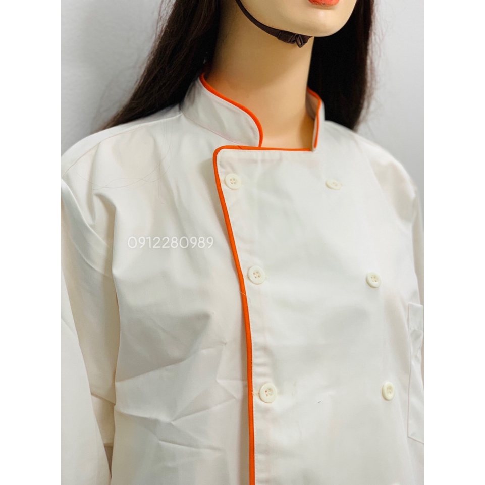 Áo đầu bếp cao cấp _ Hình chụp thật