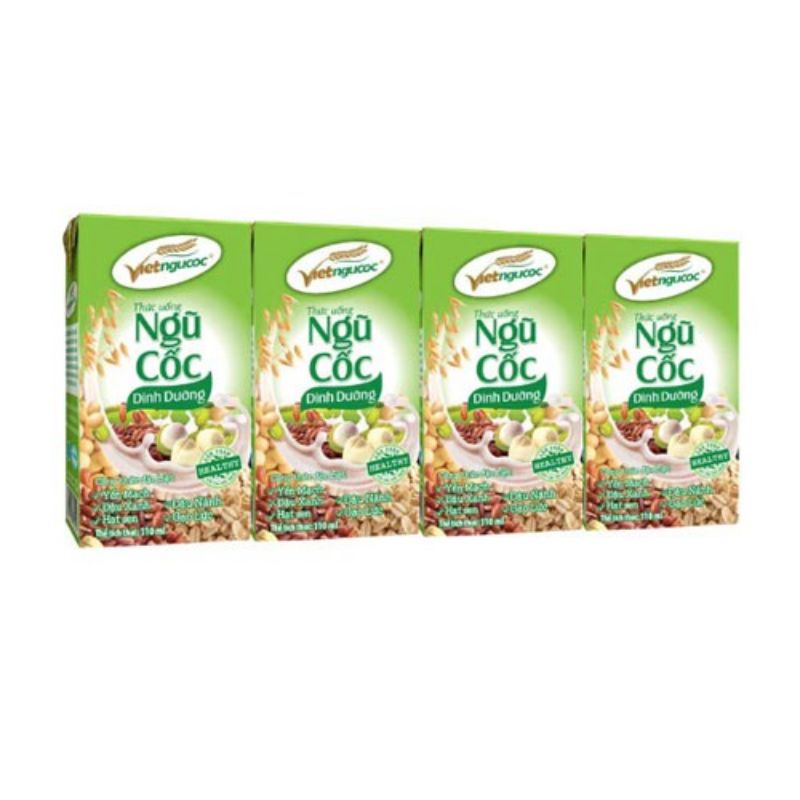 Thức uống Ngũ cốc dinh dưỡng Việt Ngũ Cốc lốc 4 hộp - 180ml/hộp