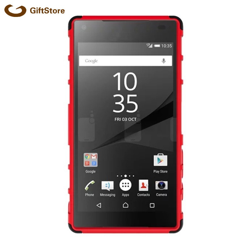 Ốp Lưng Tpu + Pc Có Giá Đỡ Cho Sony Xperia Z5 Compact 4.6 Inch