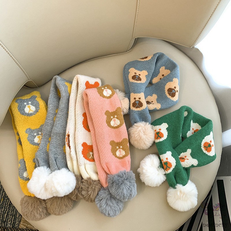 Set 3 khăn choàng cổ họa tiết hoạt hình cho bé