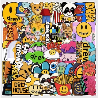 Set 50 decan sticker hình dán bình trà sữa, bình nước, điện thoại, mũ bảo hiểm, laptop chống nước