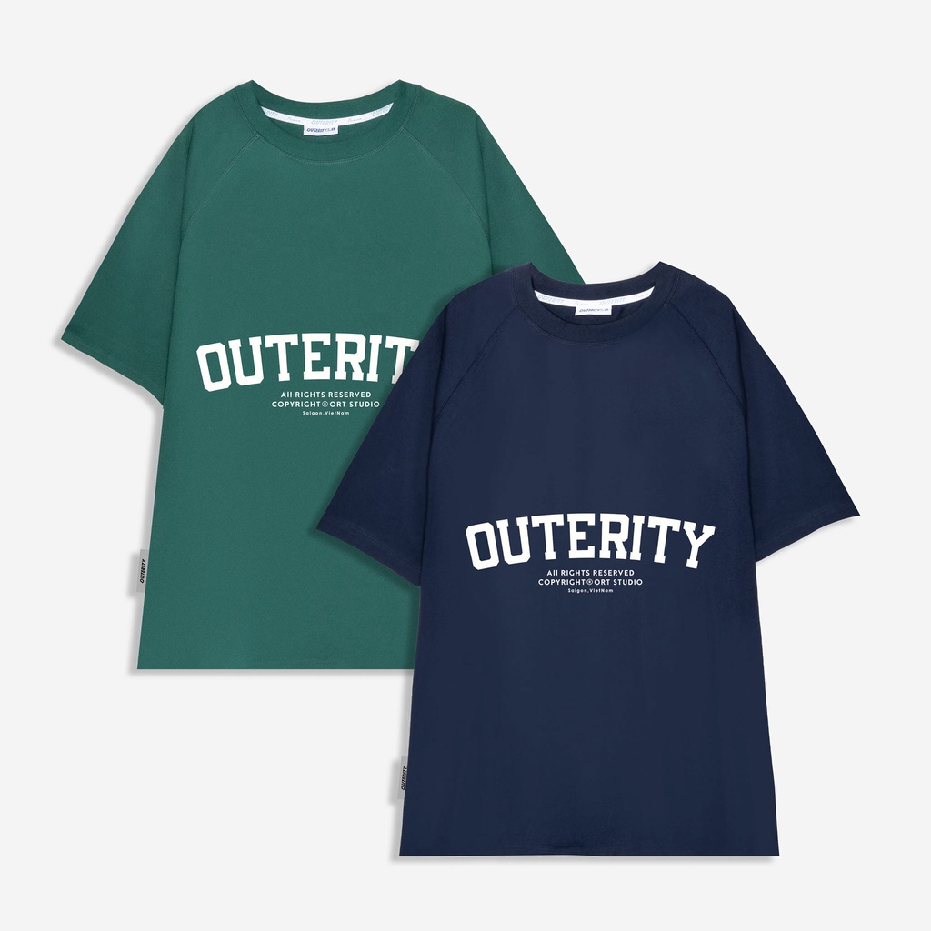 Áo thun nam nữ local brand unisex Outerity Retro Font Collection v3.0 / ORT.B 140-141