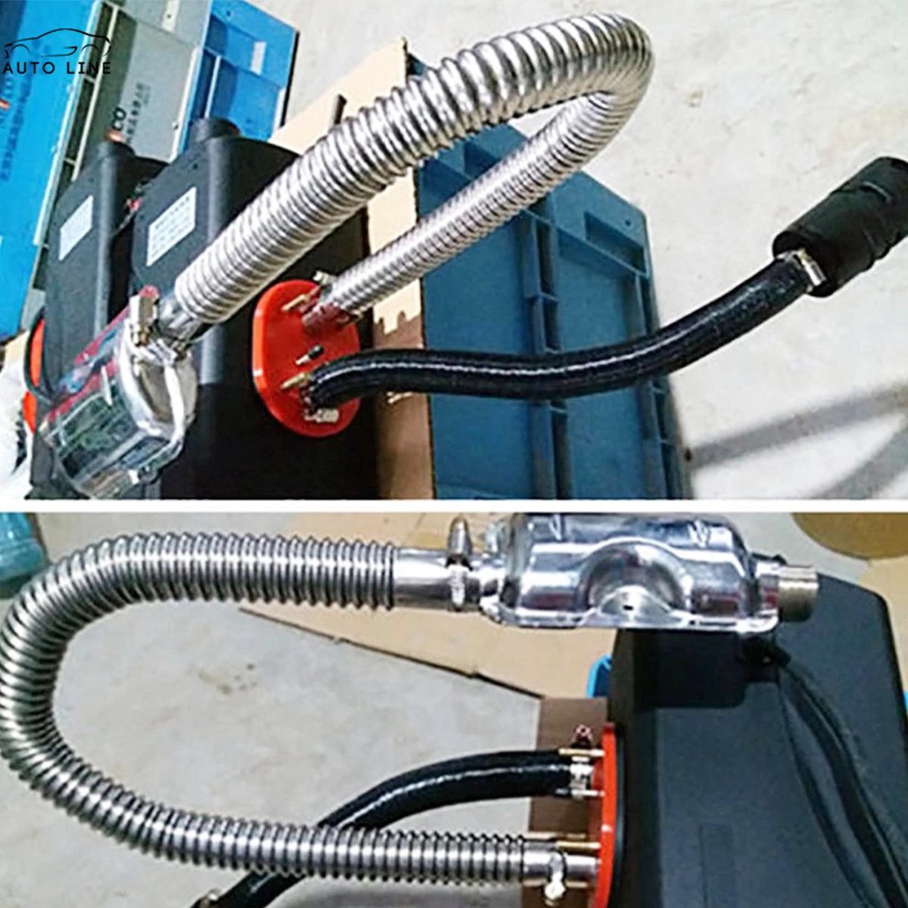 Ống Xả Khí Bằng Thép Không Gỉ Linh Hoạt 24in Kèm 2 Kẹp 0.98in Diesel SHOPCYC0932