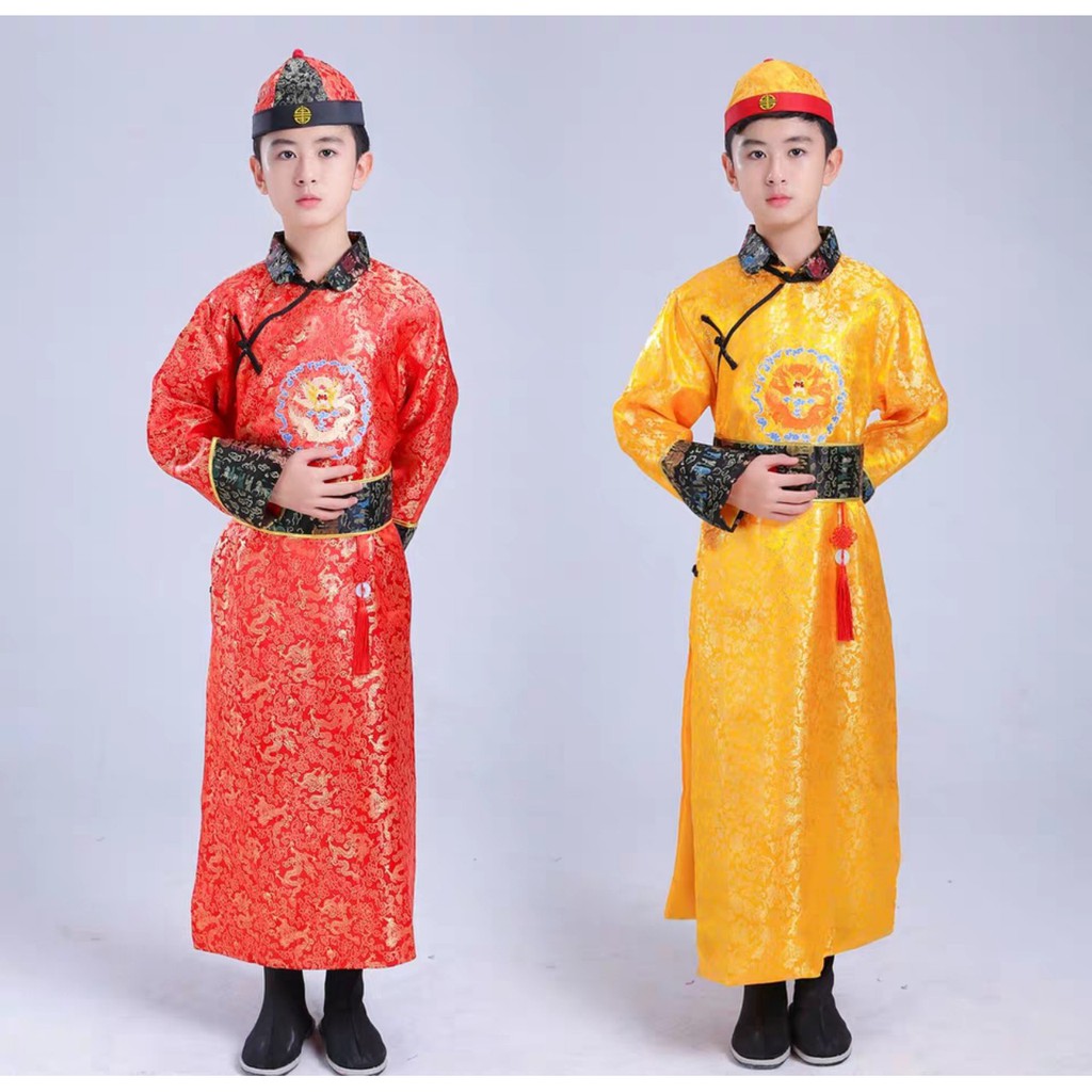 Trang Phục Cổ Trang Trung Quốc Bé Trai Nhà Thanh Trang Phục Ngũ A Ca Tiểu Hoàng Đế - Hàng Luôn Có Sẵ