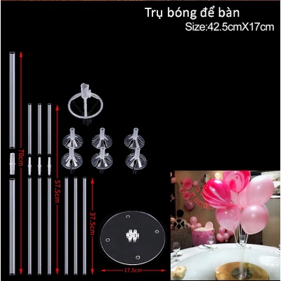 Trụ cắm bong bóng để bàn giả bóng bay 70cm( tặng kèm bóng)