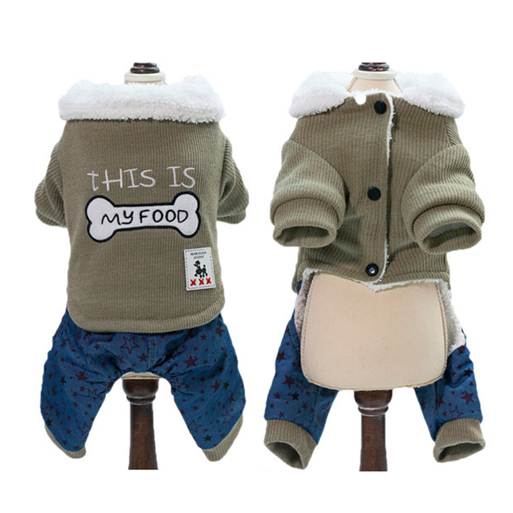 Áo khoác thêu hình dành cho thú cưng