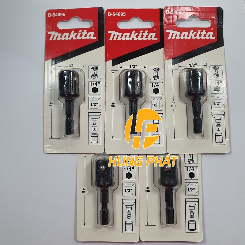 [Mã LIFE1404ALL giảm 10% đơn 50K] Đầu chuyển vặn vít 1/4&quot; sang bu long 1/2&quot; Makita B-54695