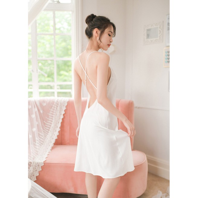 AMZ006 Váy ngủ nữ chất liệu cao cấp, sexy, dáng dài, kiểu dáng thời trang quyến rũ chết người