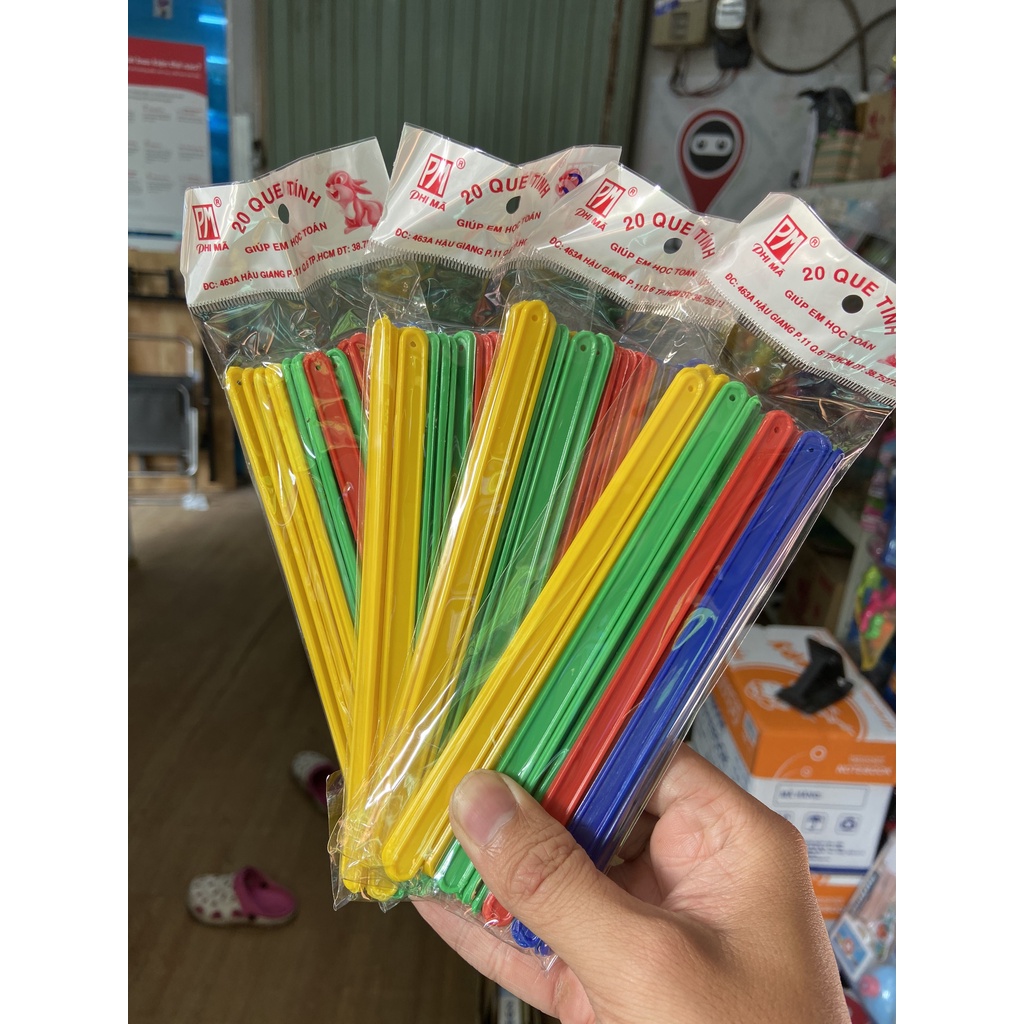 ✅ Que Tính Học Toán Cho Bé - 20 que 1 túi