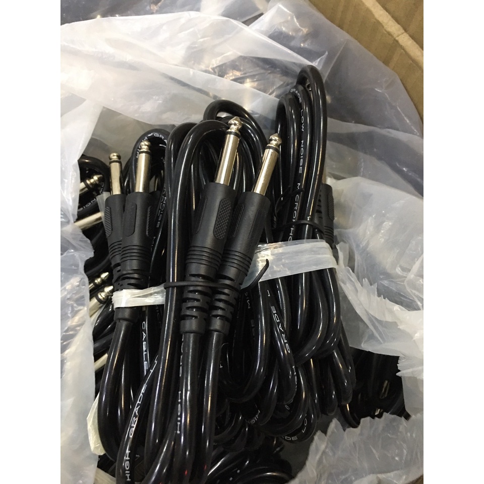 Dây jack 2 đầu 6 ly (6.5mm) đen 1 mét