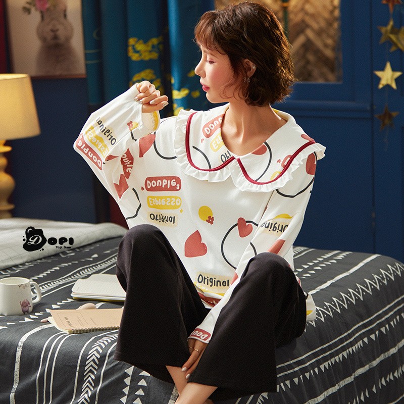 (DBO075) Đồ bộ mặc nhà thu đông dài tay CHUNKEER cao cấp