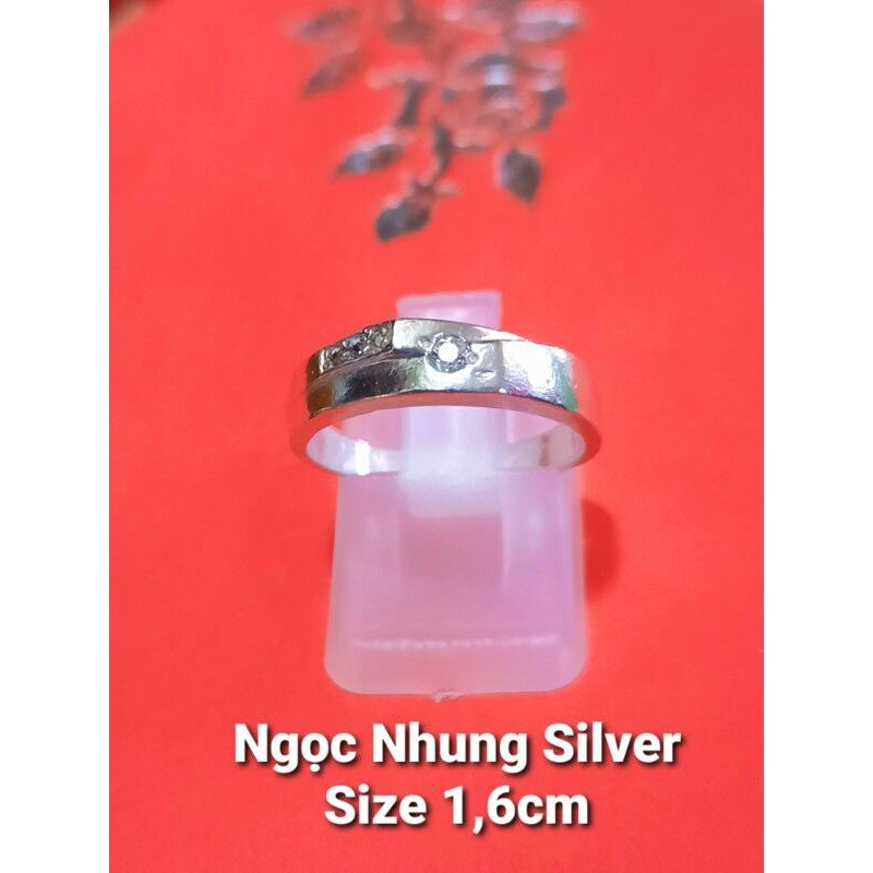 Nhẫn đôi bạc ta bán lẻ-M70