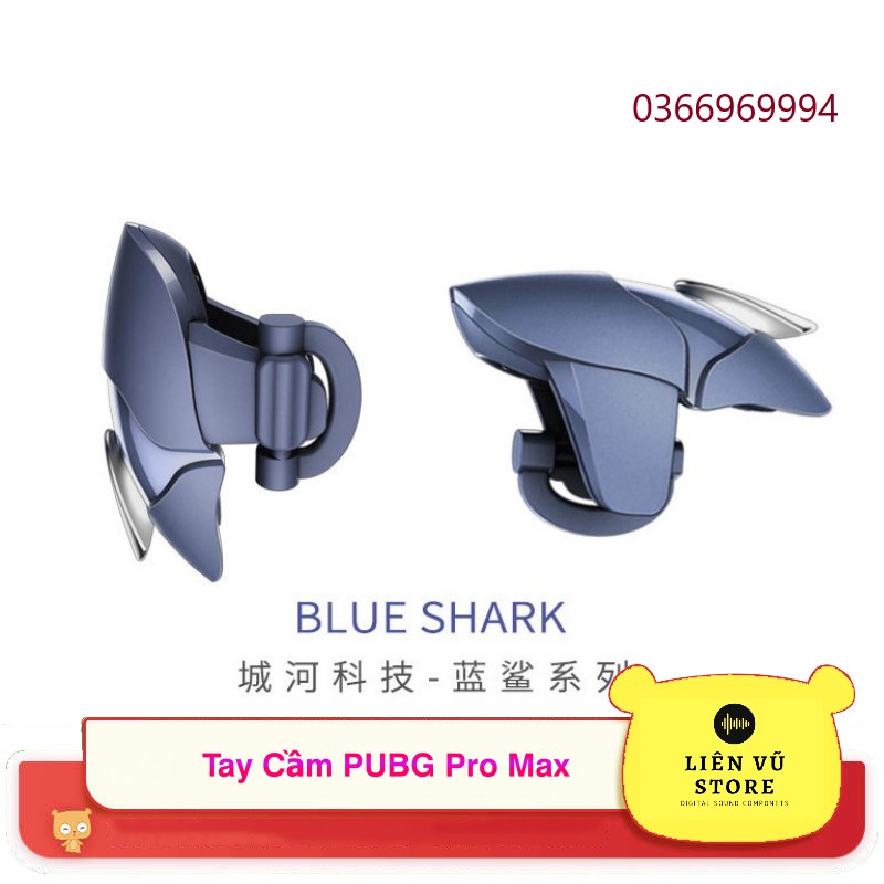 NÚT CHƠI GAME BẮN PUBG BLUE SHARK CAO CẤP KIM LOẠI Liên Vũ Store