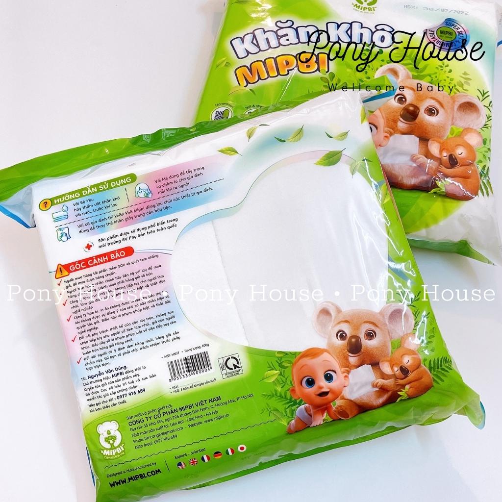 Giấy Khô/ Khăn Vải Khô Đa Năng Mipbi - Gói 600G An Toàn Cho Bé Yêu