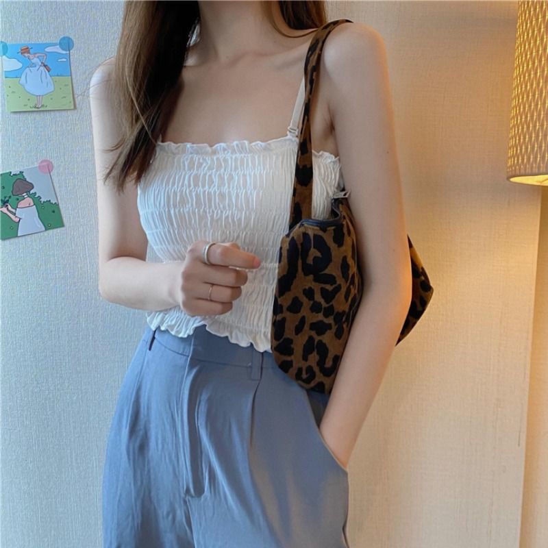 Áo Ống Hai Dây Có Đệm Ngực Gợi Cảm Cho Nữ