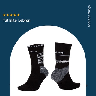 Tất Elite Lebron đen/trắng