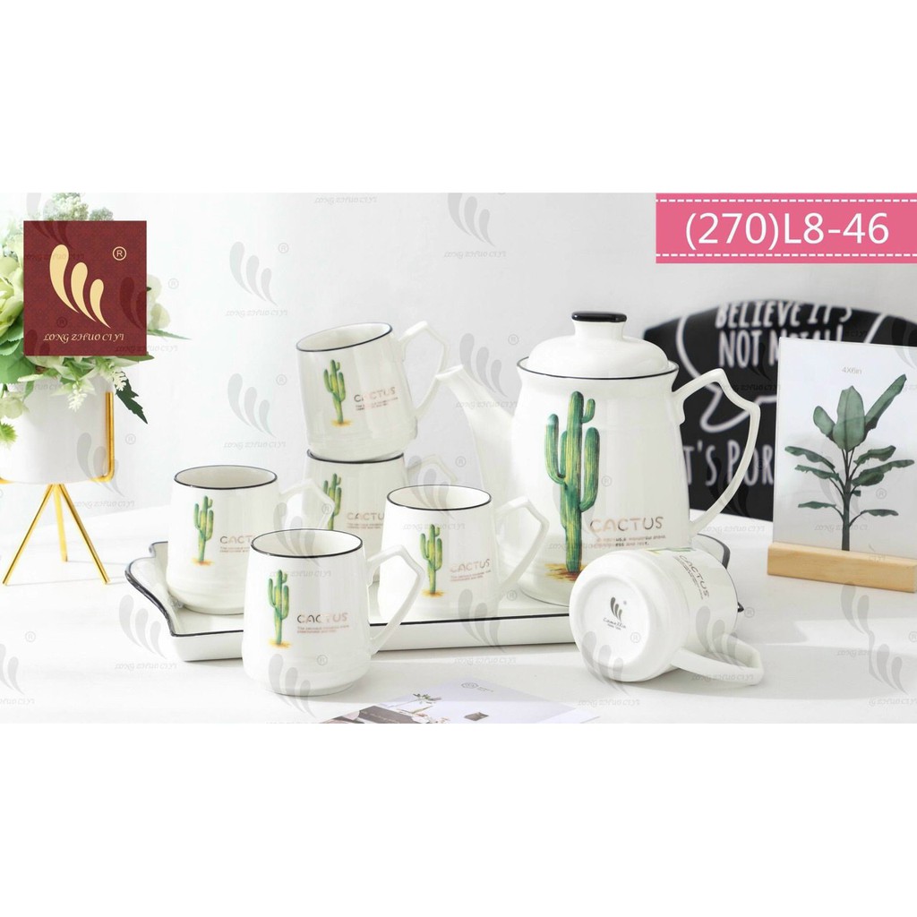 Bộ ấm chén Cây xương rồng cao cấp