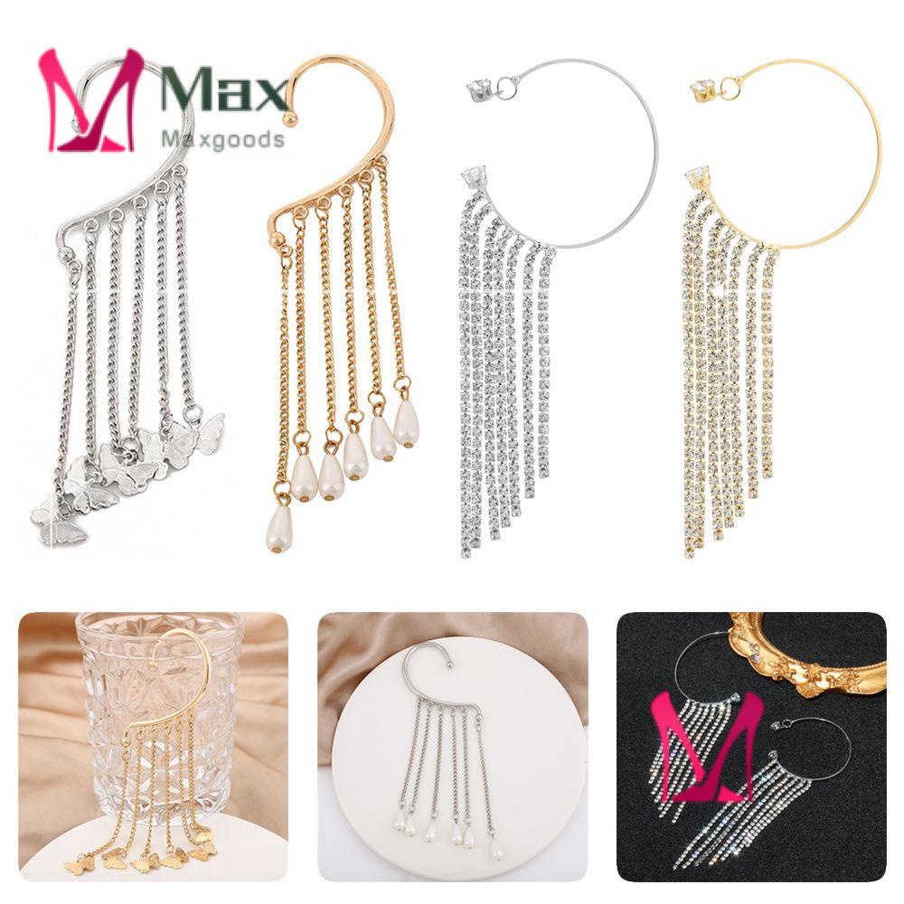 Khuyên Tai Dạng Kẹp Không Xỏ Thời Trang|Bông Tai Tua Rua DàI Sang TrọNg