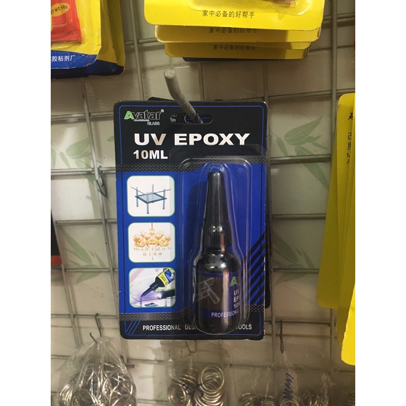 Keo Uv Epoxy dán kính, mica trong suốt ( 10ml )