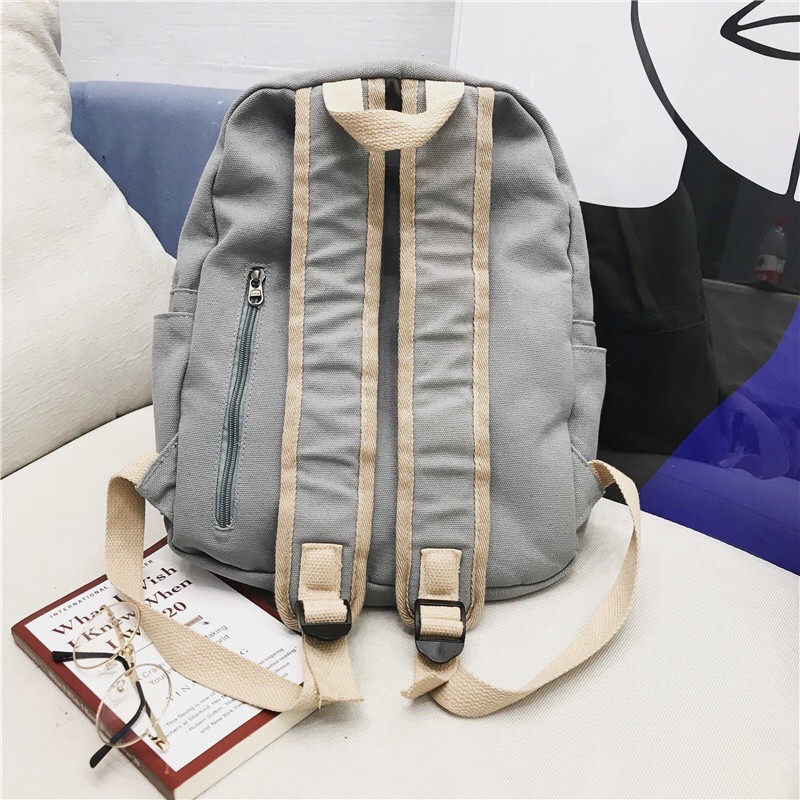 Balo bố ulzzang vintage mẫu mới cực xinh, balo đi học