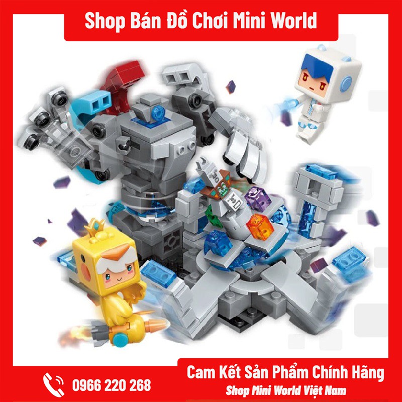 Lego Mini World Chiến Đấu Với Boss Tượng Cổ