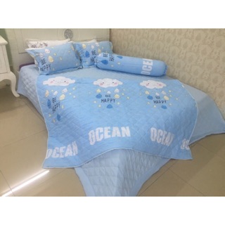 Set chăn ga gối đũi trần bông