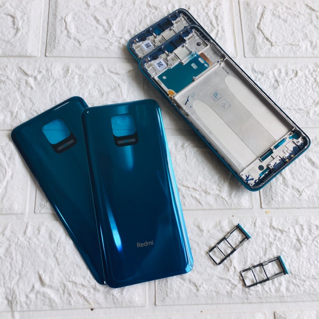 Bộ Vỏ Sườn Xiaomi Redmi Note 9s / Note 9 Pro Zin Tặng Kèm Khay Sim , Kính Camera.