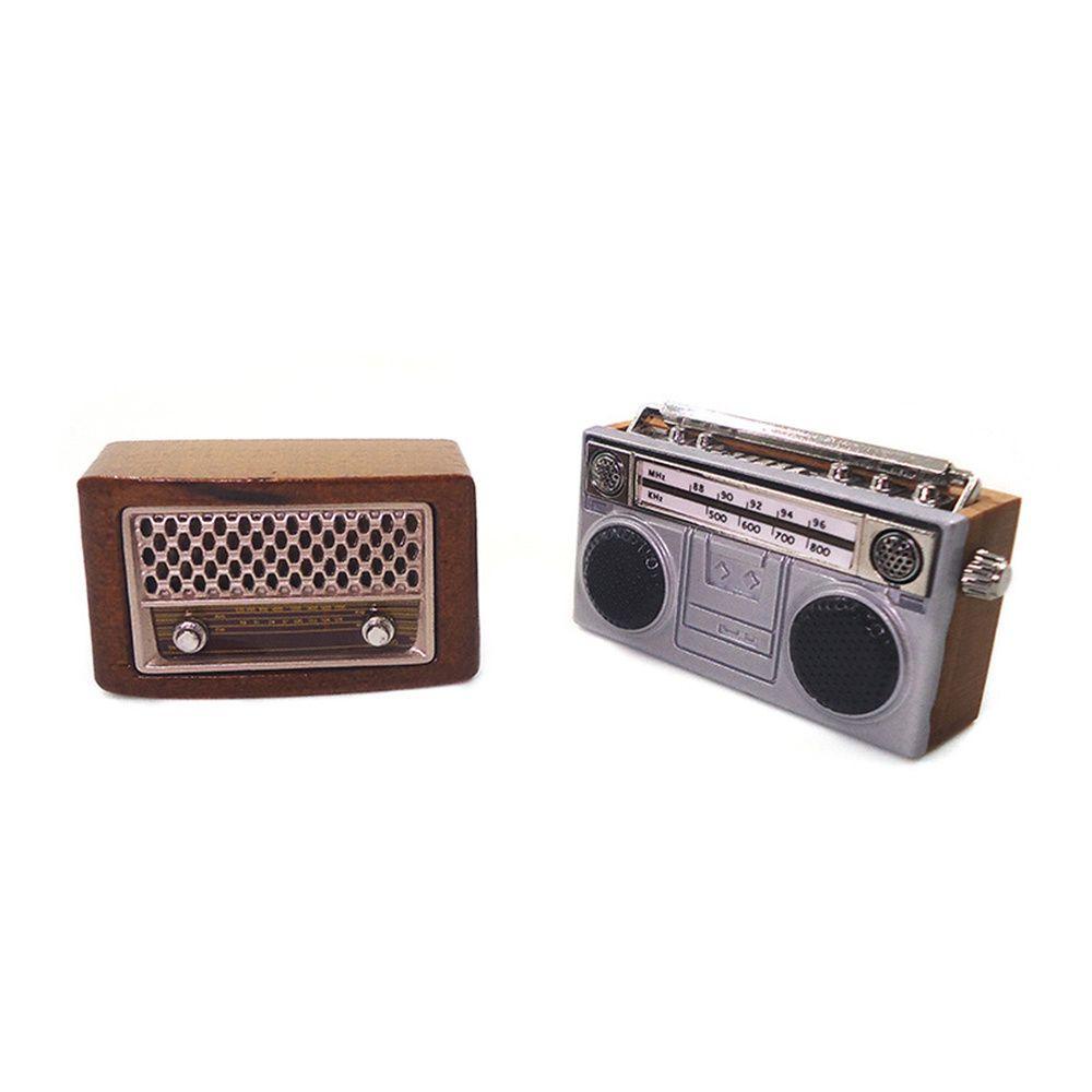IVORY Mô Hình Máy Ghi Âm Mini Tỉ Lệ 1: 12 Trang Trí Nhà Búp Bê