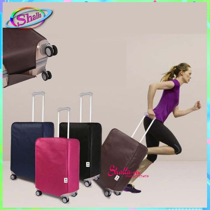 Bao trùm vải - nhựa vali trong suốt cao cấp Size 20-24-28 inch Shalla GF55