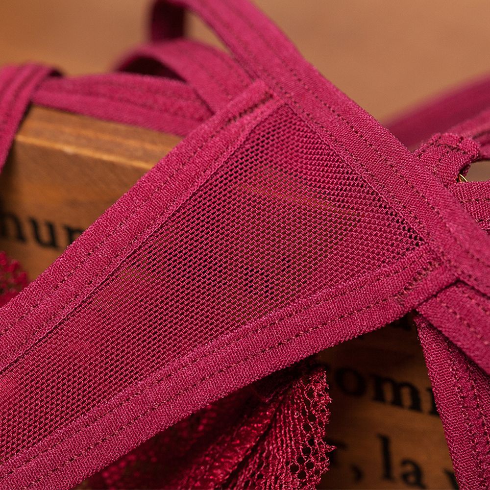 Quần Lót Lọt Khe Phối Ren Hoa Trong Suốt Đính Ngọc Trai Gợi Cảm Cho Nữ