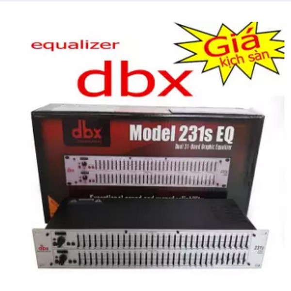 lọc xì equalizer dbx 231S - lọc âm karaoke + TẶNG jack CANON CAO CẤP