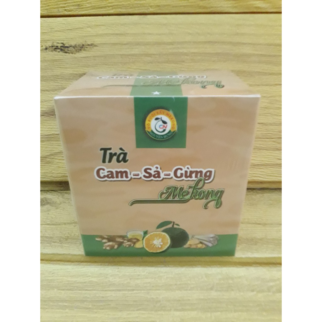 Trà Cam - Sả - Gừng Mekong 20gr(10 túi lọc x 2gr)