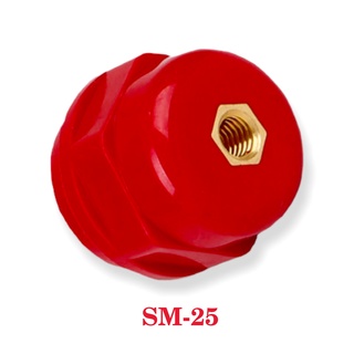 Sứ đỡ thanh cái đồng sm-25 - sứ 25 - sứ đỏ cách điện hạ thế 25mm