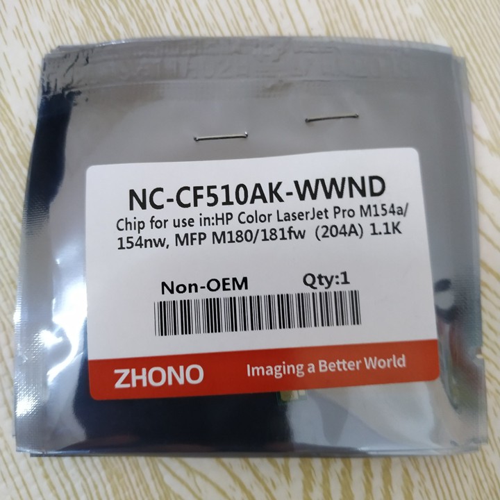 Chip mực máy in HP Pro M154A/ M180N/ M181F | Chip mực CF510 / CF511/ CF512/ CF513