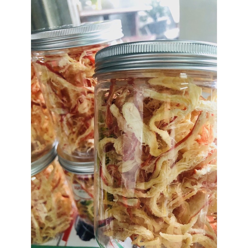 [BÁN SỈ] Khô Mực Xé Hấp Nước Dừa 220gr+ tặng kèm bịch tương ớt | BigBuy360 - bigbuy360.vn