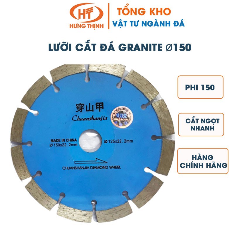 Lưỡi Cắt Đá Granite Ø150 (Xanh Dương)