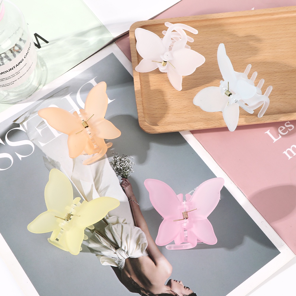 Kẹp tóc Haimeikang màu trơn thiết kế xinh xắn dành cho nữ