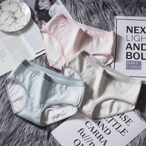 [RẺ VÔ ĐỊCH] Quần lót nữ cotton kẻ kháng khuẩn thun lạnh 🔥FREE SHIP 🔥 Quần chip dễ thương sexxy gợi cảm (6 màu) onhaco | WebRaoVat - webraovat.net.vn