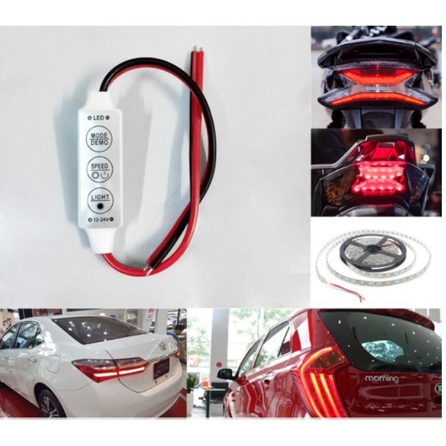 Bo mạch mini tạo chớp stop F1 độ đèn LED xe máy ô tô 12v F1-mini