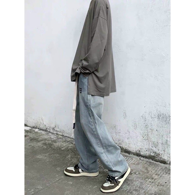 QUẦN JEANS ỐNG RỘNG NEW ( hình chụp thật )