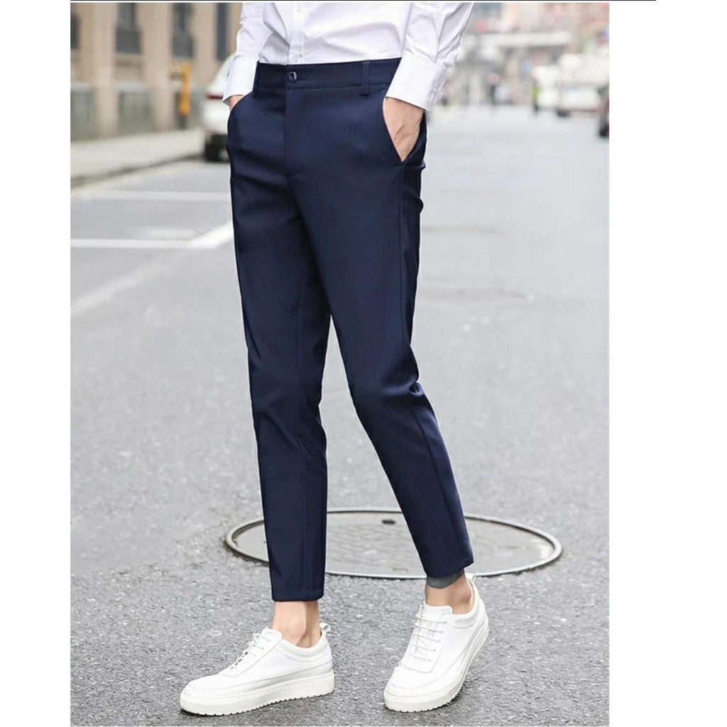 (Hàng sịn ) Quần Âu Nam Đẹp KOREA vải mịn co dãn màu ghi nhạt, ghi đậm, đen, xanh đen [Thời trang nam] | BigBuy360 - bigbuy360.vn