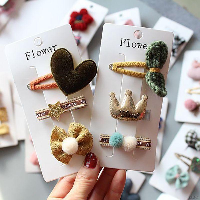 Set 3 kẹp tóc dễ thương cho bé gái