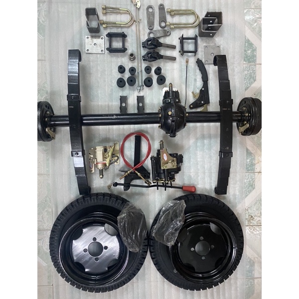 Bộ phụ tùng,bộ cầu sau chế xe 3 bánh