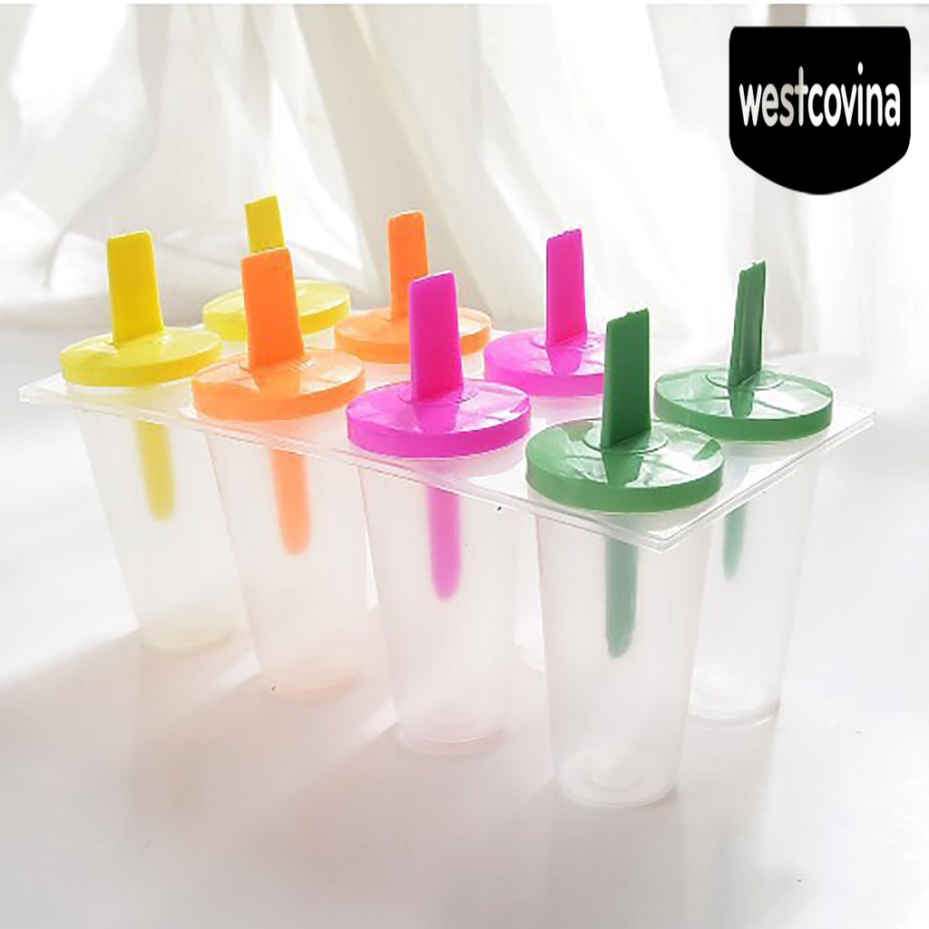 [Hot]☀ Khuôn Làm Kem Que 8 Ngăn Tiện Lợi