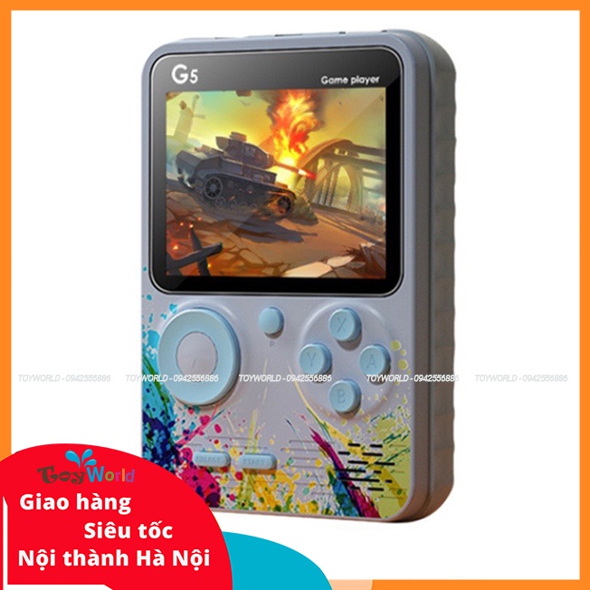 Máy Chơi Game Cầm Tay G5 Cổ Điển 500 Trò Chơi Kèm 1 Tay Cầm